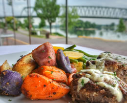 Bleu Cheese Crusted Beef Medallions (Photo by Robb DeCamp)